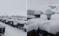 Mayıs gelmeden kış geri döndü: Uludağ’da kar kalınlığı 1 metreye ulaştı